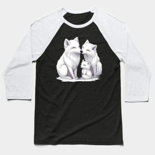 Arctic Wolf Family Baseball T-Shirt